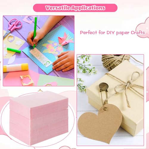 Cholemy 120 Pcs Foam Printing Plates 4 X 6 Inches Pink 1/20 Inch Thick - color: Pink, size: 4 x 6 Inches