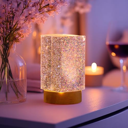 Honoson 3 Pieces Light Resin Silicone Mold Set, Includes 1 Resin Mold and 2 USB Powered Wooden Lighted Base Stands for DIY Table Candle Desktop Lamp Ornaments(2 x 3.5 Inches,Cuboid) - size: 2 x 3.5 Inches, style: Cuboid