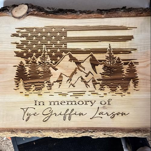 Wood Burning Stencils Tree Mountain Stencils for Painting on Wood 12" | Large Wildlife Stencil Pine Tree Forest Animal Stencil for Wood Sign Furniture Fabrics Decor - style: Mountain&Tree