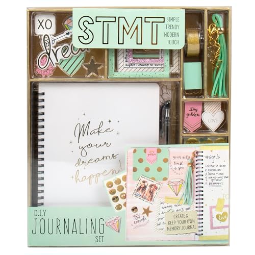 STMT D.I.Y.Journal Set, Stationary Kit with Notebook for Writing and Drawing, DIY for Girls Ages 8+, Dreamers Become Doers - style: Dreamer Journaling Set