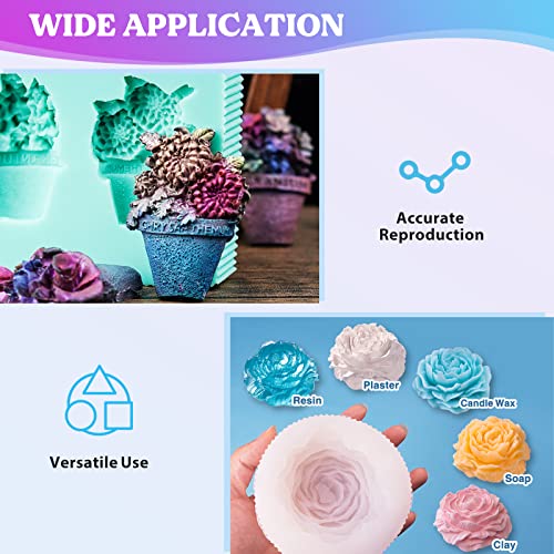 LET'S RESIN Silicone Mold Making Kit 64oz, Platinum Cured Silicone Rubber | Non-Toxic Mold Making Silicone for Mold Maker, Clear Liquid Silicone Kit for Resin Molds, Silicone Molds, 3D Molds - size: 64oz
