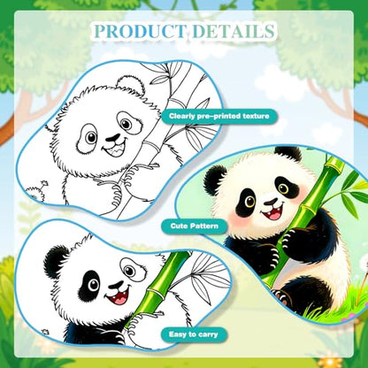 Animal 12 Packs Pre Drawn Canvas to Paint, Pre Printed Canvas for Painting, Pre Stretched Canvas Outline Painting Boards for Beginners, Students, Party Favors - color: animal