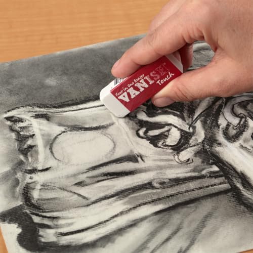 Acurit Vanish Touch Artist Eraser, Latex-Free, 3 Pack - Soft, Flexible Pencil Erasers, Sketching Supplies W/Protective Sleeve - Graphite, Charcoal, Pastel Compatible - size: 3 Pack