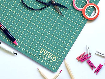VViViD 2-Pack Rotary Cutting Mat 15” x 8.2” Inches, Self Healing, for Sewing, Crafting, Scrapbooking