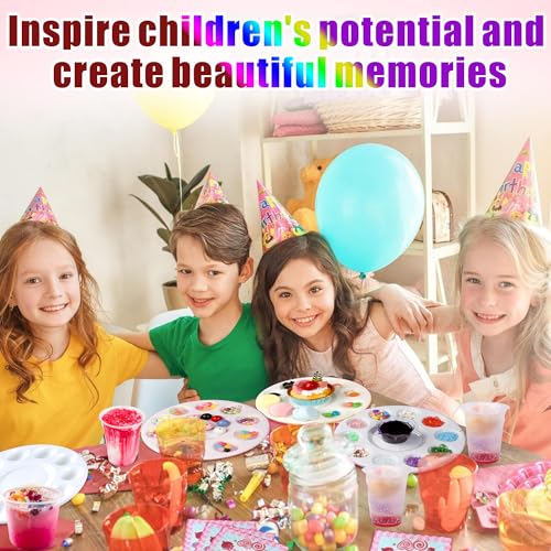 40PcsArt Paint Tray Palettes,Paint Trays for Kids or Student to Craft DIY Painting or School Project, White Plastic Paint Pallets
