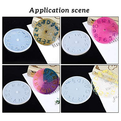 OLYCRAFT 49Pc/Set Resin Clock Molds for Epoxy Resins Casting DIY Home Decor | Silicone Molds, Casting Mold, Roman Numerals Constellation Silicone Mold, Epoxy Clock Resin Molds Kit, DIY Jewelry Making