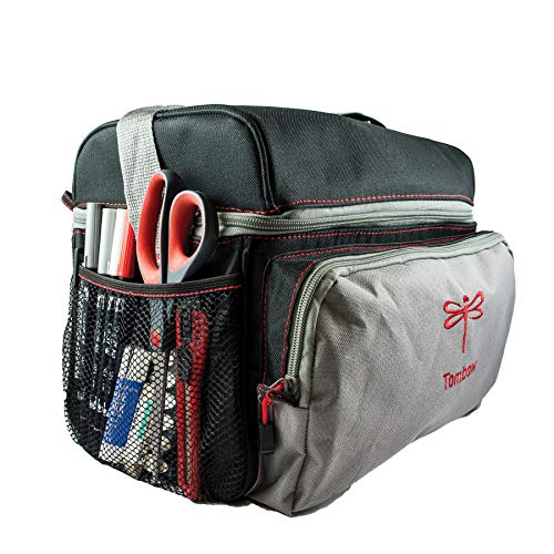 Tombow 56177 Storage Tote, Black and Grey. Perfectly Stores All of Your Tombow Arts and Crafts Supplies - color: Black/Gray