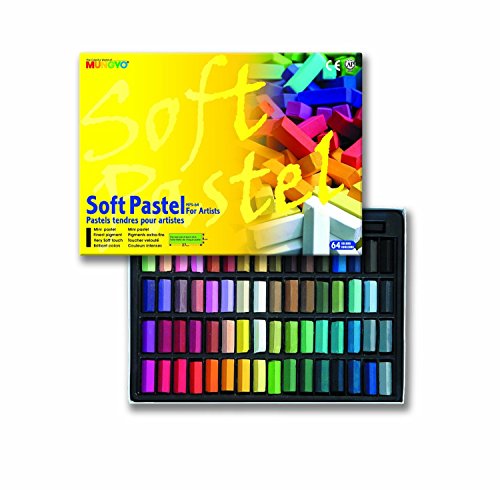 MUNGYO Soft Pastel 64 Color Set Square Chalk (US English Version) - style: Contemporary