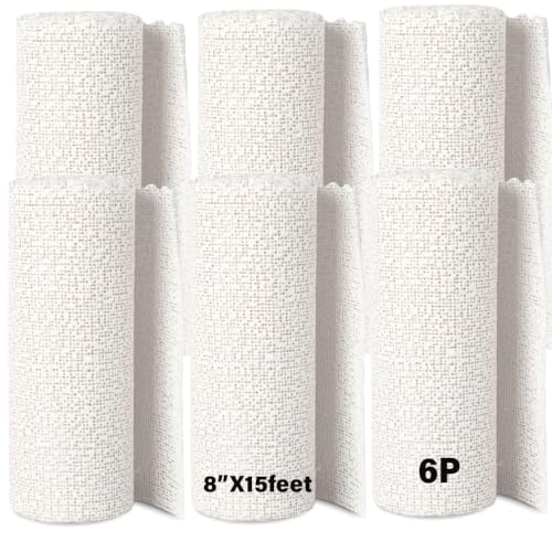 6P 8“X15 feet Plaster Cloth Rolls Paris Belly Casting Kit Pregnancy 8" W x 90 feet L - size: 8"X15f, style: 6P