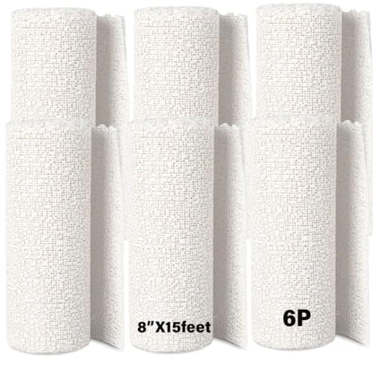 6P 8“X15 feet Plaster Cloth Rolls Paris Belly Casting Kit Pregnancy 8" W x 90 feet L - size: 8"X15f, style: 6P
