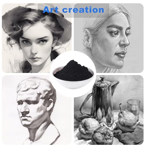 Ninesung Pure Graphite Powder, 1 LB - 44-Micron Ultra-Fine, Excellent Dry Powdered Graphite Lubricant, Amazing Artistic Powdered Graphite for Sketching, Drawing, Pencils, Locks - size: 16 oz