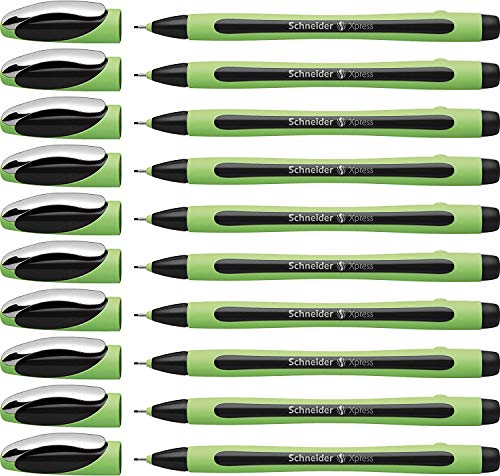 Schneider Pen, Xpress, 0.8 mm, Pack of 10, Black (190001)