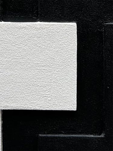 Art 40x28 inches Hand-Painted Modern Minimalist Black and White Abstract Art Oil Painting Canvas Wall Deco Art Painting - color: Yi105