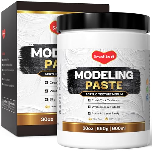Smallbudi Modeling Paste 600 ml / 30 oz for Acrylic Painting - size: 600 ml