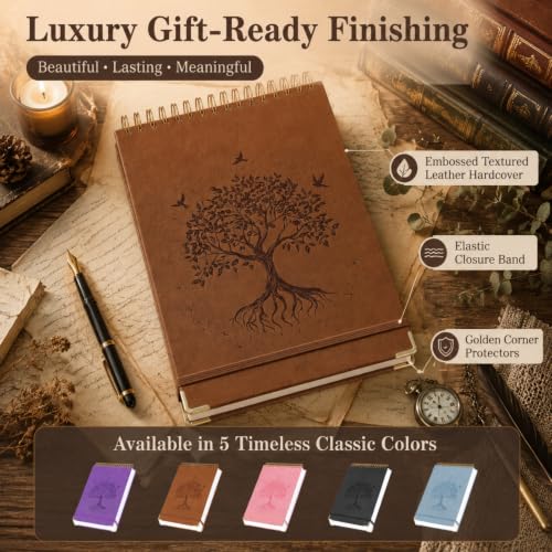 Blank Notebook 8.5 x 11, Hardcover Sketchbook Sketch Pad, Thick Paper, GiftPaper - color: Brown, size: 8.5” x 11”