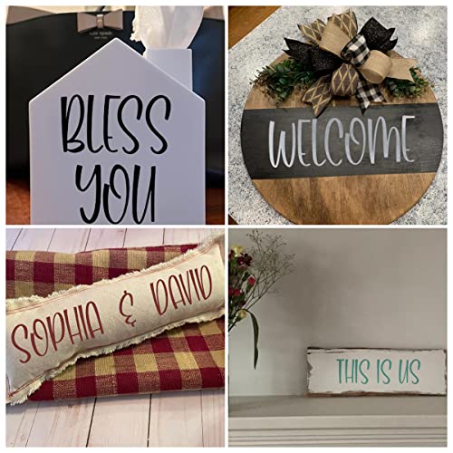 4 Inch Alphabet Letter Stencils for Painting - 42 Pack Letter and Number Stencil Templates with Signs for Painting on Wood, Reusable Letters and Numbers Stencils for Chalkboard Wood Signs & Wall Art - size: 4 Inch