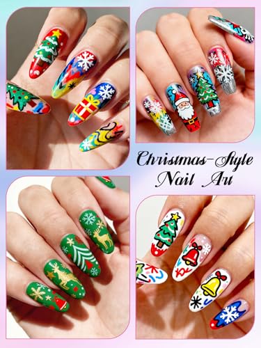 12 Color 0.7MM Nail Art Pens Set Kalolary 3D Nail Polish Pens Quick Drying - color: L