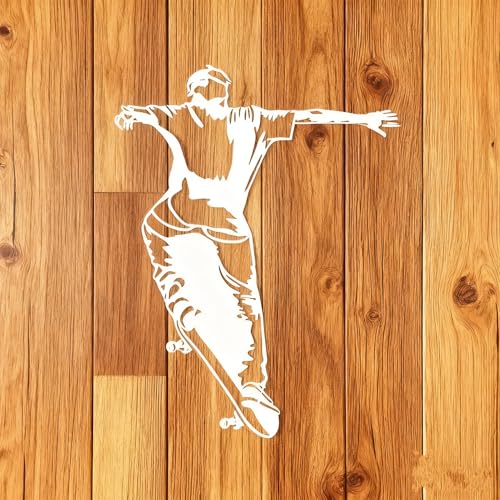 TIAMECH A4 Reusable Skateboarding Sports Stencil for Painting | Soaring Passionate Layering Template, DIY Wall Art, Wood Furniture, Scrapbook & Crafts (8.3x11.7inch) - style: Skateboarding Sports