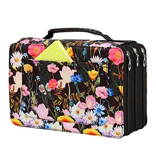 102 Slots Marker Pen Organizer Case w/Handle - color: Morning Glory, size: 102