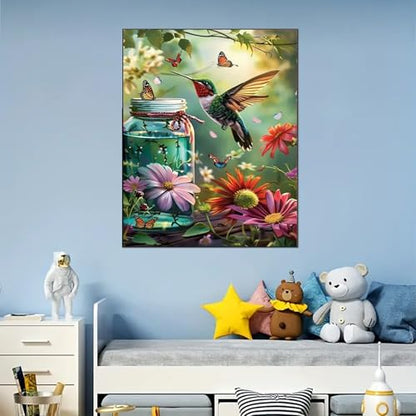 Arttoplus Hummingbird Paint by Numbers Kit for Adults Beginner 16x20 inch - color: MT21175-US