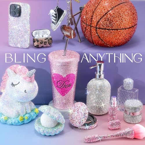 25000 Pcs Resin Jelly Rhinestones Kit, Red 2/3/4/5/6mm Flatback Rhinestones with 2 Pcs B7000 Jewelry Glue & Tools, All-in-One Bedazzling Kit for DIY Arts & Crafts Gifts - color: Red