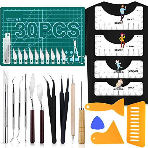 NEOACT 30 PCS Weeding Tools for Vinyl, Precision Craft Tools Set - color: 30 Pcs Precision Craft Weeding Tools
