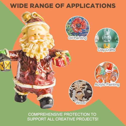 120ml Air Dry Clay Varnish - Air Dry Clay Sealant - Air Dry Clay Glaze | Waterproof, Clear, Matte, Finish Clear Varnish for Pottery, Used to Prevent Clay Cracking, Scratches, Wear - style: Matte Varnish