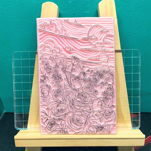 Linoleum Blocks for Printmaking, Pink Rubber Stamp Carving Blocks Rubber Carving Blocks Linocut Block for Stamp Maker Printmaking Supplies (Pink - 12 Pcs) - color: Pink - 12 Pcs