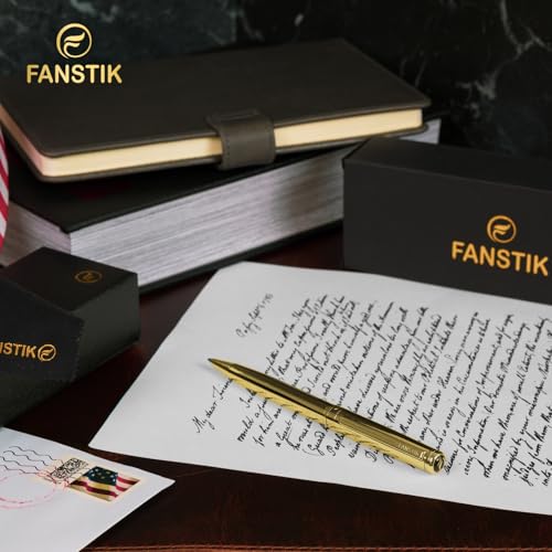 FANSTIK Gold Luxury ballpoint Pen, fancy gift set for women, Real 24K Gold Plating, Professional executive pen gift set for men (Lux BallPoint Gld) - color: A BallPoint Gold