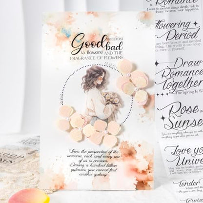 PET Tape Stickers for Scrapbooking Supplies, Lettering Stickers for DIY - color: Romance