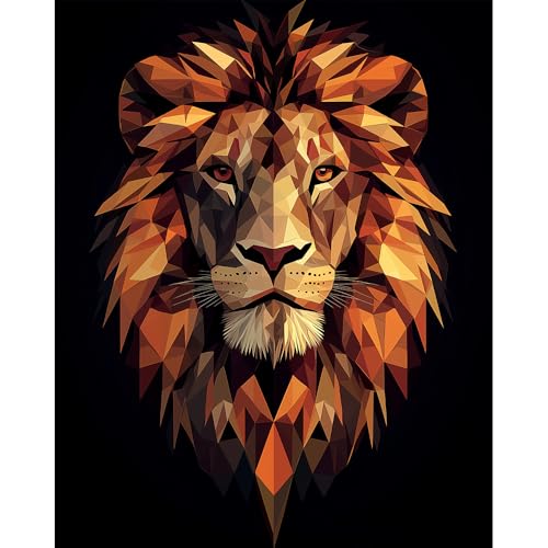 Natuyalo Lion Totem DIY Paint by Numbers for Adults, Animals Abstract DIY Adult Paint by Number Kits Acrylic Canvas Painting for Adults Beginners Art Crafts, No Frame (16" x 20") - color: ART-14