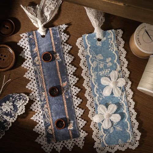 PET Washi Tape Stickers for Journaling Supplies,Denim Journal Tape Stickers - color: Denim