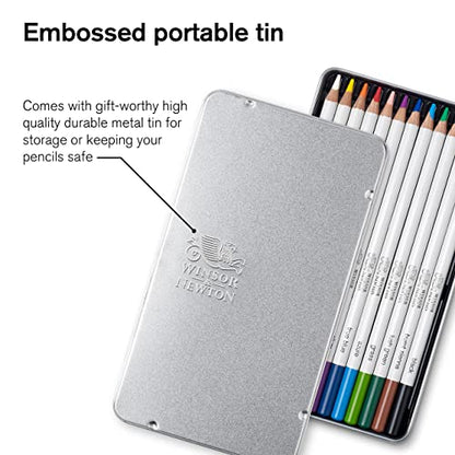 Winsor & Newton Studio Collection, Watercolor Pencils, Set of 12 - style: 12 Watercolor Pencils