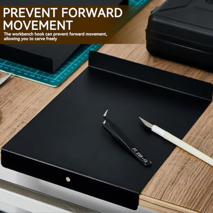 Inking Plate, Bench Hook Inking Plate Block Printing Kit Carving Printmaking Tools with Screw for Block Printing Carving