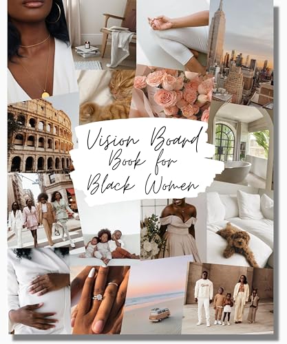 Lamare Vision Board Book for Black Women – 1000+ Vision Board Supplies | Create the Life You Deserve | Vision Board Kit, Vision Board Magazines, & Collage Book for Manifestation & Scrapbooking - color: Designed for Black Women