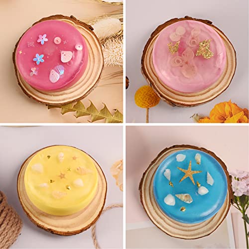 Sakolla 2 Pack 4 Cavity Round Silicone Soap Molds Cylinder Handmade Soap Molds for Soap Making Supplies DIY Bath Bombs Shower Steamer Lotion Bars Cake Baking Candle Tray - color: Round/Green & Blue