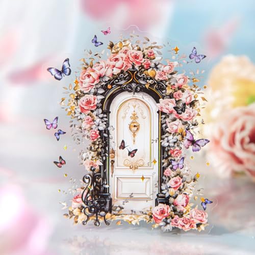 60 Pcs Gold Holographic Butterfly Window Stickers for Scrapbooking - color: Butterfly Dancing Window