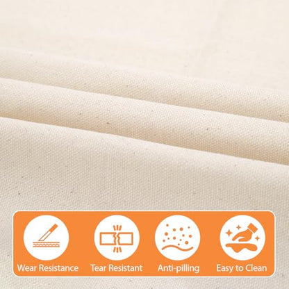 61" X 72"(2 Yard) Natural Cotton Duck Canvas Fabric (10oz) | Fabric for Painting, Sewing, Bags Making, Arts & Crafts - color: 10oz, size: 2 Yard