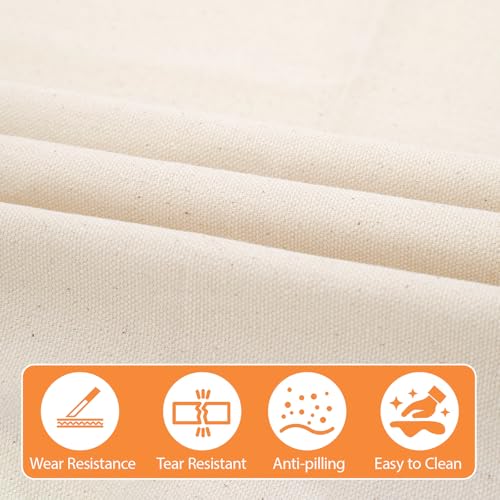 61" X 72"(2 Yard) Natural Cotton Duck Canvas Fabric (7oz) | Fabric for Painting, Sewing, Bags Making, Arts & Crafts - color: 7oz, size: 2 Yard