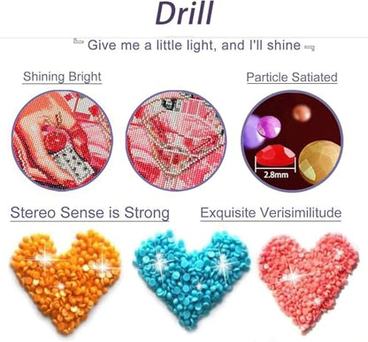 4 Pack Black Cat Diamond Art Kits for Adults Diamond Painting Kit Beginner - color: DP03153, size: Round Drill