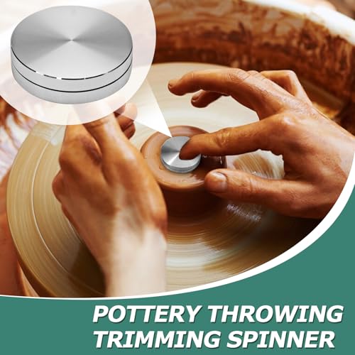 Bonsicoky 30mm Pottery Trimming Spinners, 3 Pack | Durable Metal, Clay Rotary Tools, For Pottery Artists & Ceramic Crafts - size: 30mm/1.18"