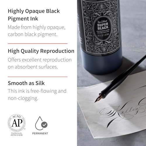 Speedball Super Black India Ink, 32-Ounce