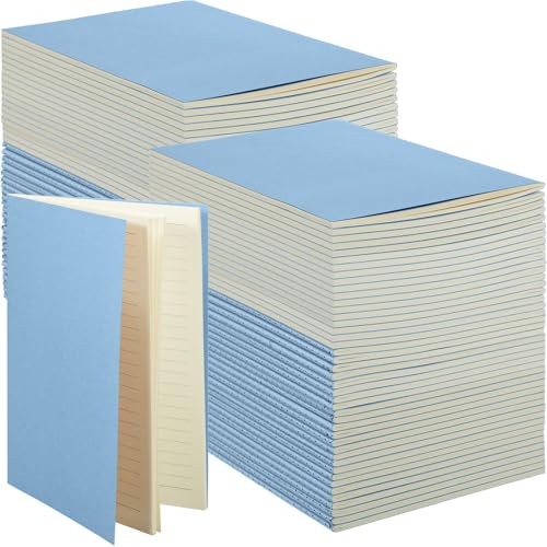 Mimorou 100 Pcs A5 Journals Notebooks Bulk,Light Blue,Lined - color: Light blue, style: Lined