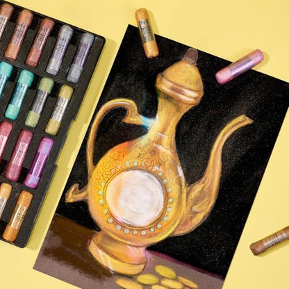 LIGHTWISH Soft Pastels Set for Artists, Beginners & Adults | Vibrant Drawing Pastel Sticks for Art Sketching & Shading
