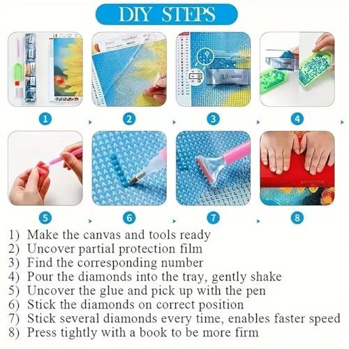 YIYITUPO Diamond Painting Kit, Full Moon Landscape, 12x16 Inches, Round Resin Rhinestones, Full Drill Coverage, Adults (YYZ-017) - color: YYZ-017