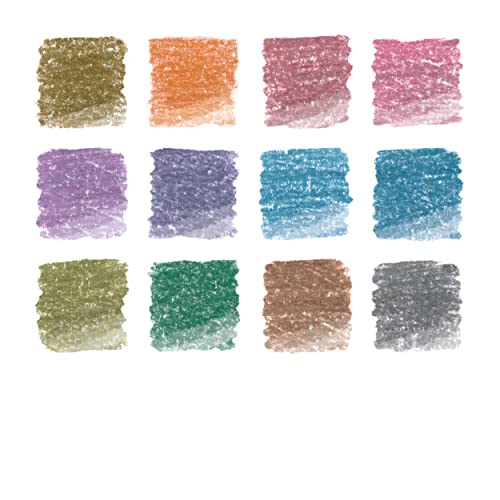 STAEDTLER 146M M12 Metallic Colouring Pencils - Assorted Colours (Tin of 12)
