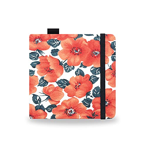 Watercolor Paper Sketchbook,5"x5" 20 Sheets 140lb/300gsm Heavyweight Paper | Adults Artist Small Travel Drawing Journal,Mixed Media Notebook for Painting,Watercolors,Markers,Art Supplies,Orange Flower - color: 5x5 inch-300gsm-orange flower