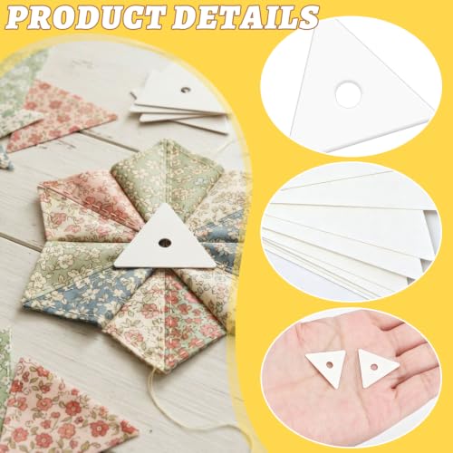 1000 PCS 1" Equilateral Triangle Paper Piecing Templates, Quilting Templates Accessories for DIY Patchwork Crafts and Sewing Supplies﻿ - size: 1 Inch-1000pcs Equilateral Triangle