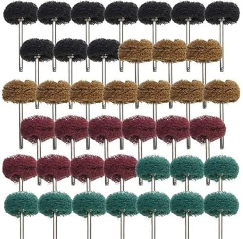 Rocaris 40 Pack 1 inch Abrasive Wheel Buffing Polishing Wheel Set