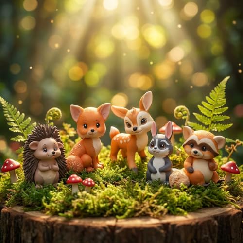 Animal Polymer Clay Mold Squirrel Fox Bear Silicone Molds - color: Style A